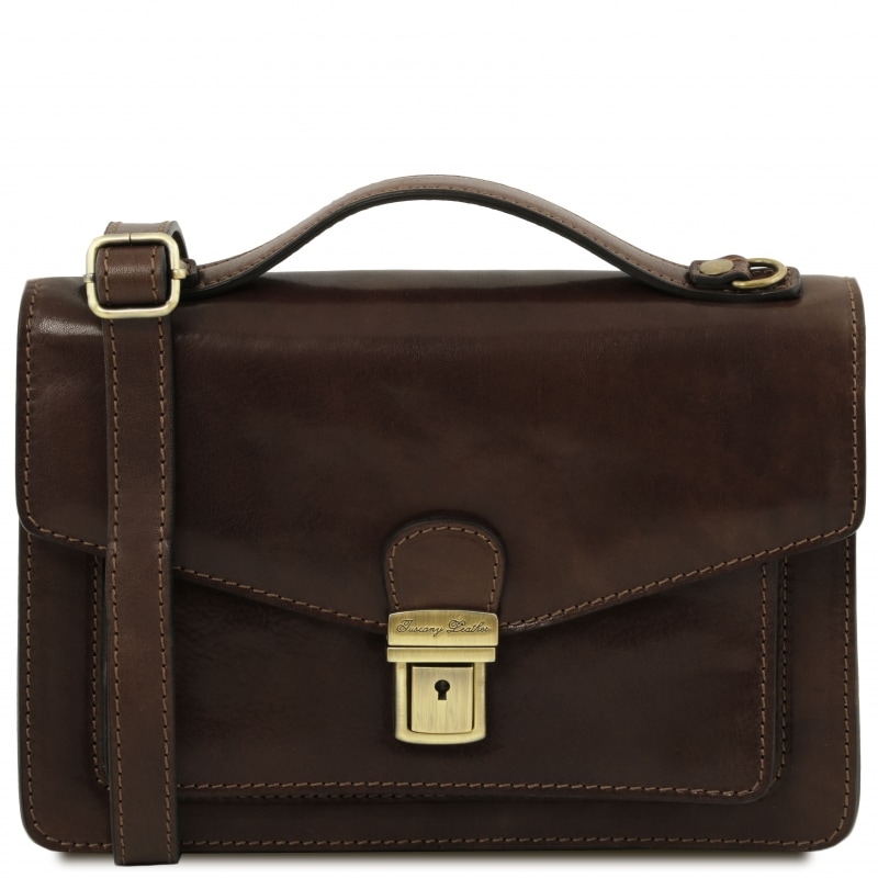 Leder Herrentasche Eric Dunkelbraun Leder Herrentasche Eric Dunkelbraun