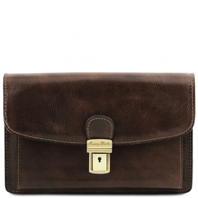 Herrentasche Handgelenktasche Arthur Dunkelbraun Herrentasche Handgelenktasche Arthur Dunkelbraun