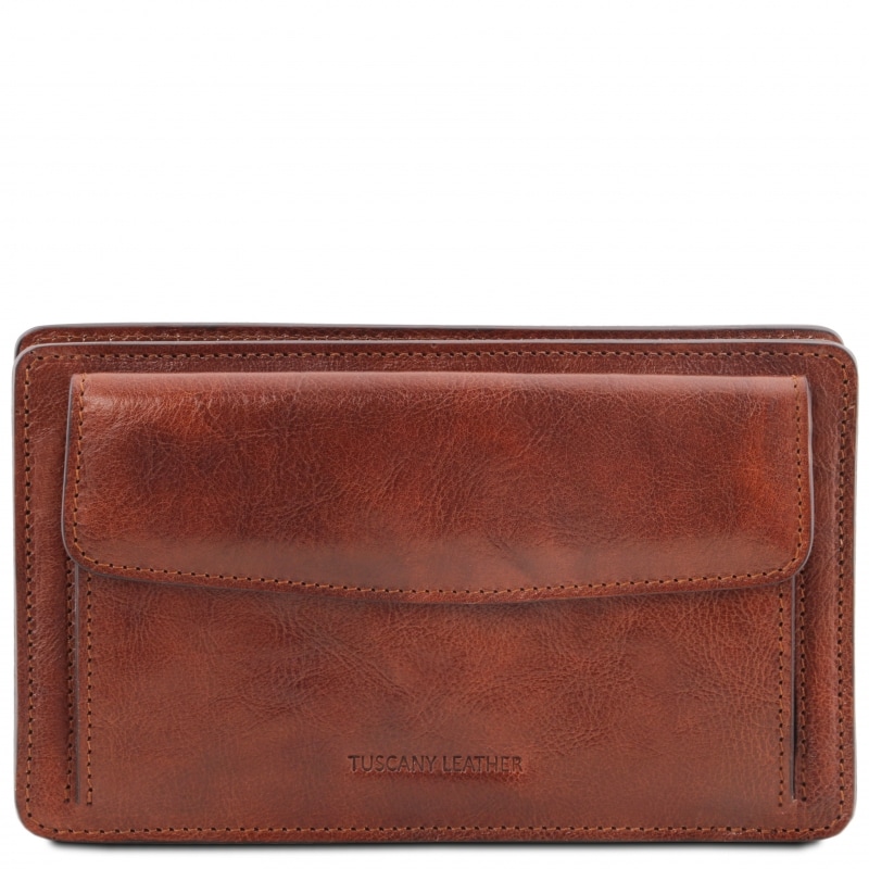 Herrentasche Handgelenktasche Denis Braun Herrentasche Handgelenktasche Denis Braun