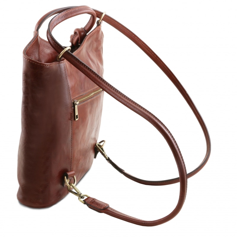 Leder Schultertasche Rucksack Patty Rucksack-Funktion Leder Schultertasche Rucksack Patty Rucksack-Funktion