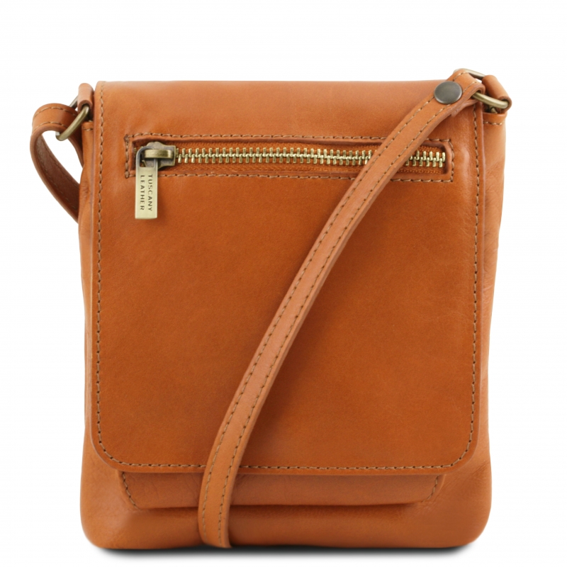 Unisex Schultertasche Sasha cognac Unisex Schultertasche Sasha cognac