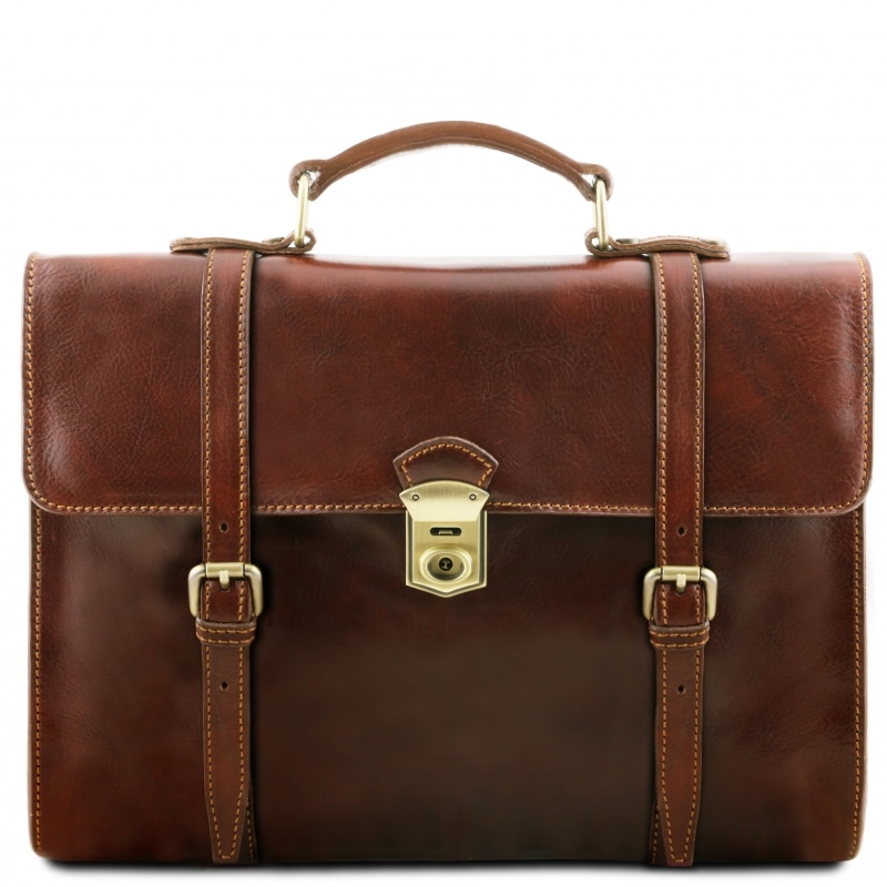 Leder Aktentasche Viareggio Multifunktional Braun Leder Aktentasche Viareggio Multifunktional Braun