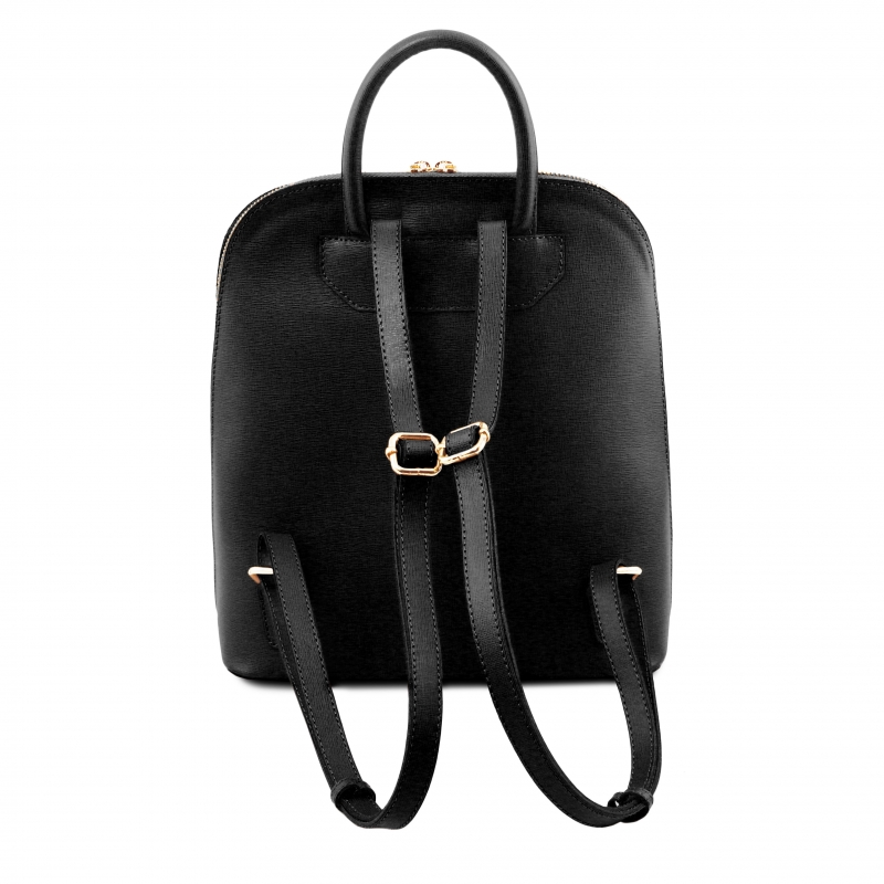 Leder Rucksack Saffiano rückseite Leder Rucksack Saffiano rückseite