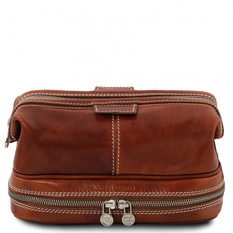 Leder Kulturtasche Patrick honig Leder Kulturtasche Patrick honig