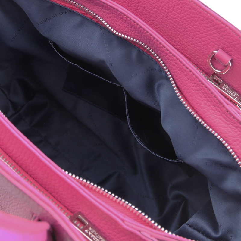 Leder-Handtasche Tulipan Interieur Leder-Handtasche Tulipan Interieur