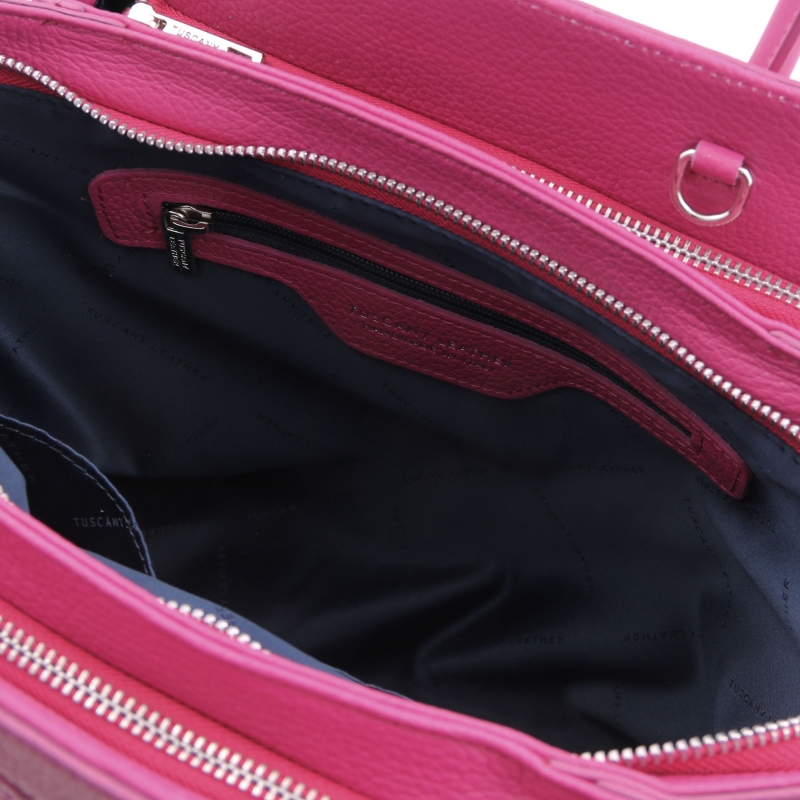 Leder-Handtasche Tulipan interieur-1 Leder-Handtasche Tulipan interieur-1