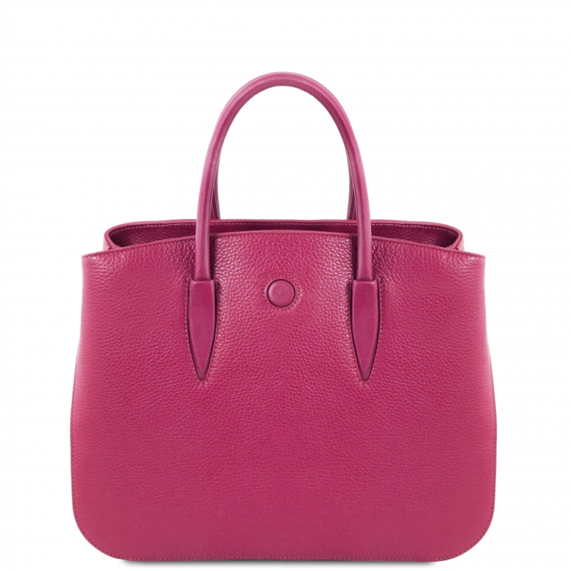 Leder-Handtasche Camelia fuchsia Leder-Handtasche Camelia fuchsia