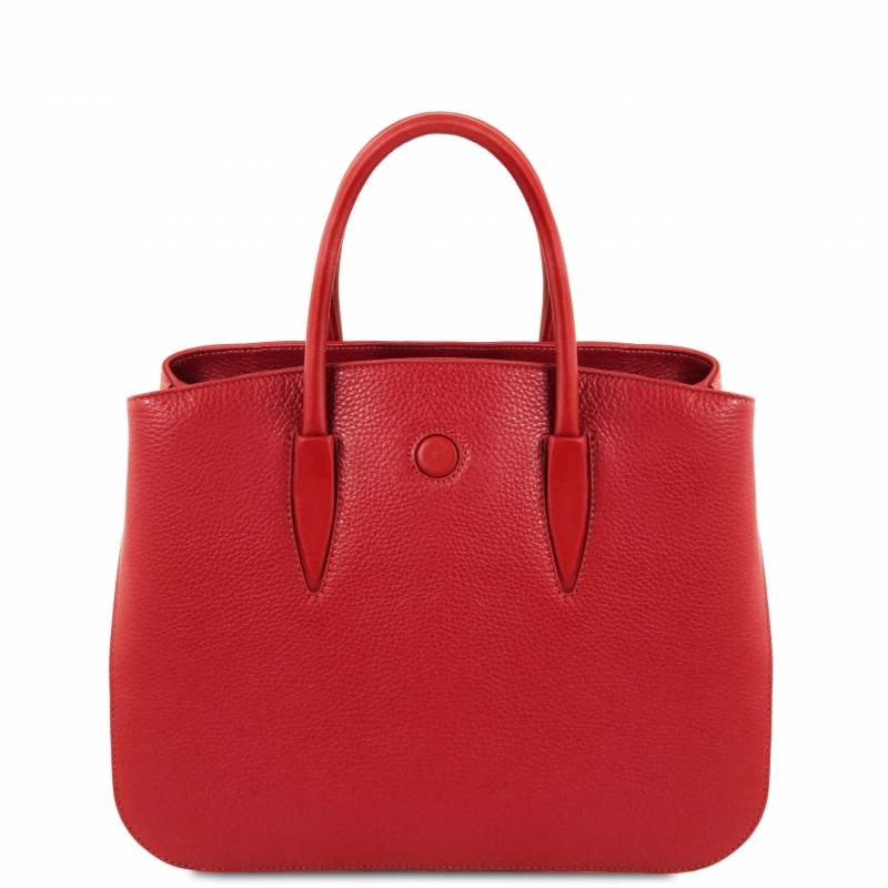 Leder-Handtasche Camelia rot Leder-Handtasche Camelia rot