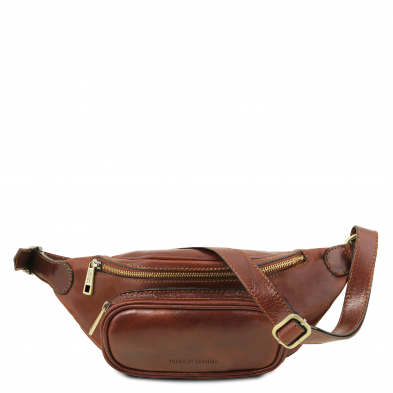 Leder Gürteltasche braun Leder Gürteltasche braun