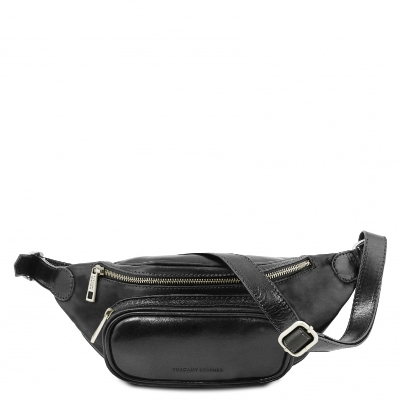 Leder Gürteltasche schwarz Leder Gürteltasche schwarz