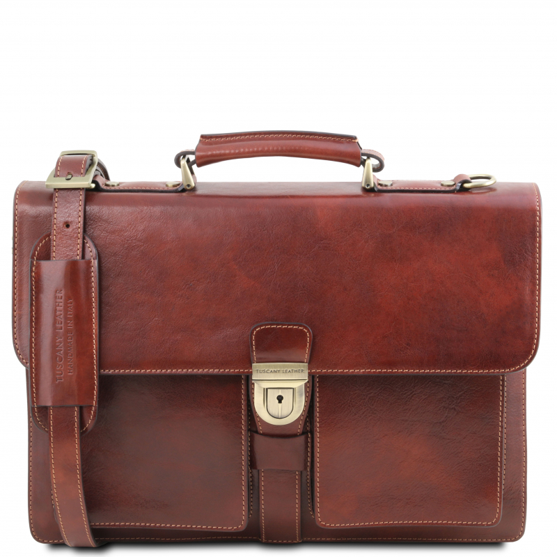 Leder Aktentasche Assisi braun Leder Aktentasche Assisi braun