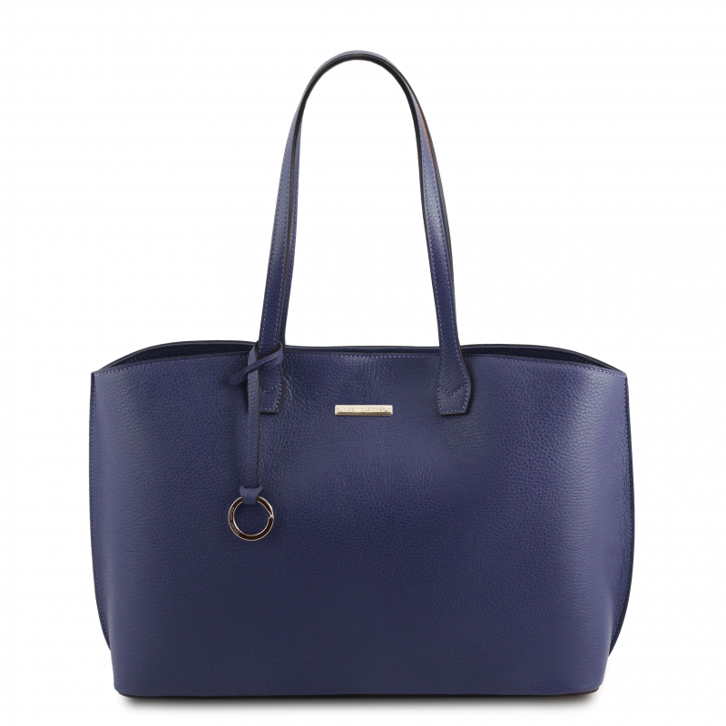 Tuscany Leather Leder-Shopper XL blau Tuscany Leather Leder-Shopper XL blau