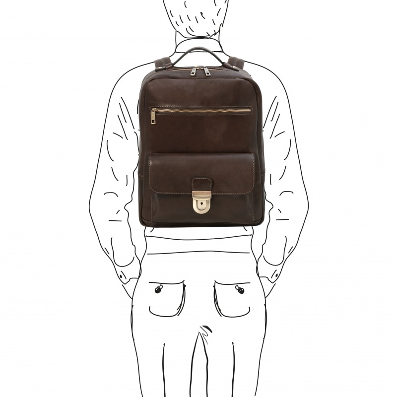 Leder-Laptop-Rucksack-Kyoto Outfit Leder-Laptop-Rucksack-Kyoto Outfit