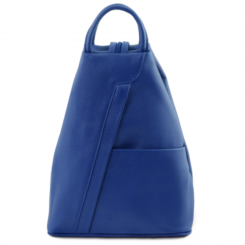 Leder-Rucksack Shanghai blau Leder-Rucksack Shanghai blau