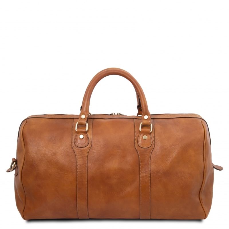 Leder Reisetasche Oslo Rückseite Leder Reisetasche Oslo Rückseite