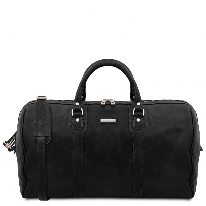 Leder Reisetasche Oslo Schwarz Leder Reisetasche Oslo Schwarz