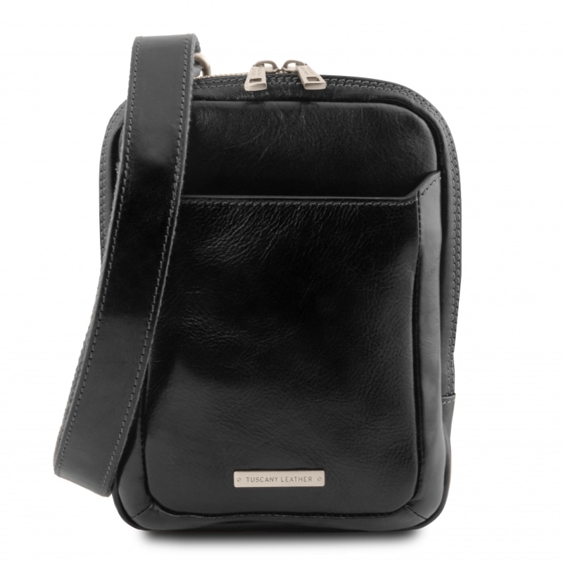 Tuscany Leather Leder Umhängetasche Mark Schwarz Tuscany Leather Leder Umhängetasche Mark Schwarz