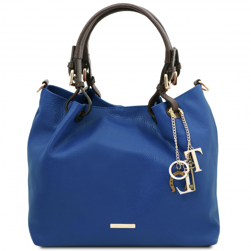 TL KeyLuck Leder-Handtasche blau TL KeyLuck Leder-Handtasche blau