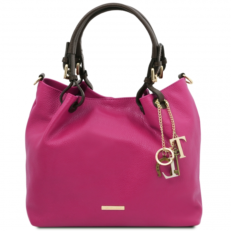 TL KeyLuck Leder-Handtasche fuchsia TL KeyLuck Leder-Handtasche fuchsia