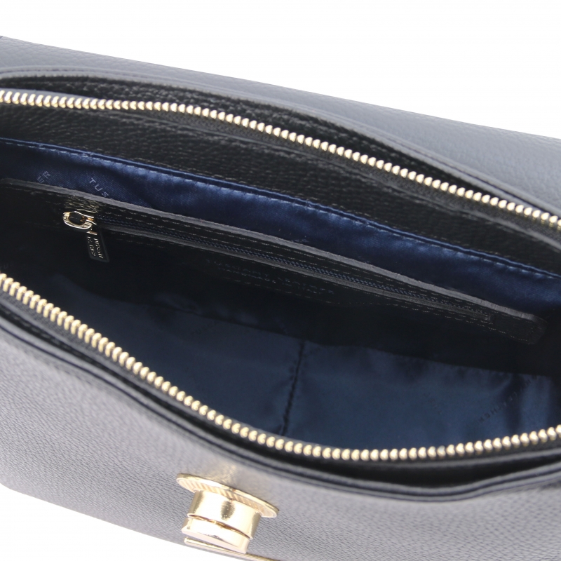 Schultertasche Fresia schwarz interieur Schultertasche Fresia schwarz interieur