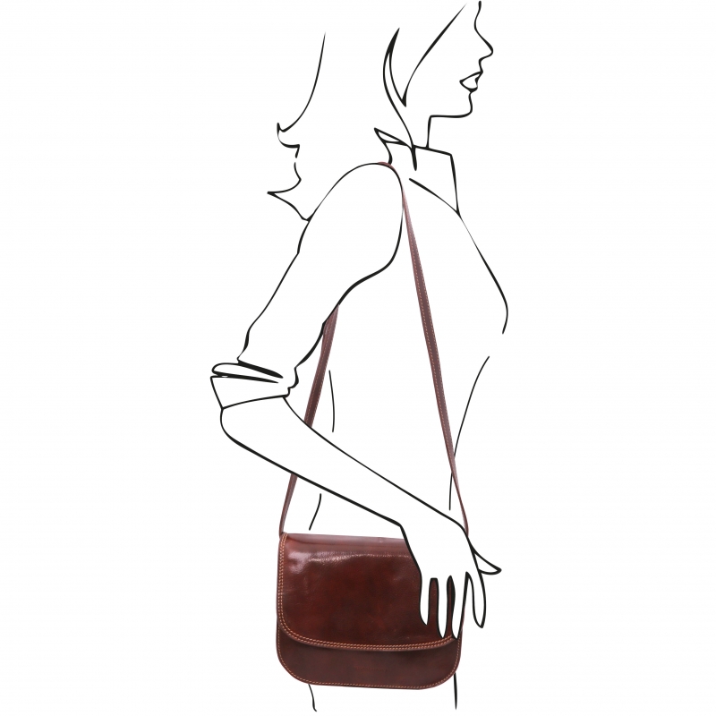 Leder Umhängetasche Greta outfit Leder Umhängetasche Greta outfit