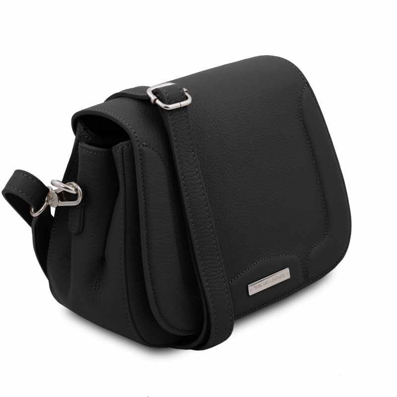 Leder-Schultertasche Jasmine Seitenansicht Leder-Schultertasche Jasmine Seitenansicht