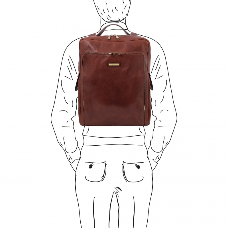 Leder Laptop-Rucksack Bangkok gross Outfit Leder Laptop-Rucksack Bangkok gross Outfit