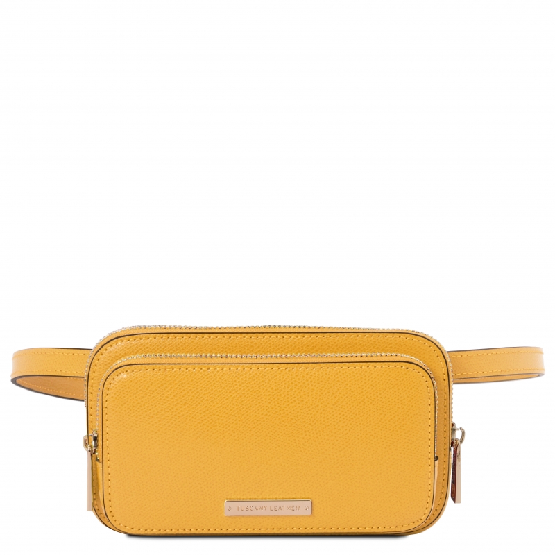 TL Bag Gürteltasche Leder gelb TL Bag Gürteltasche Leder gelb