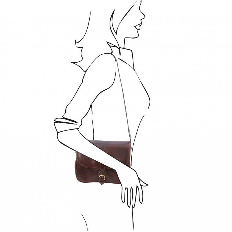 Leder Schultertasche Alessia Outfit Leder Schultertasche Alessia Outfit