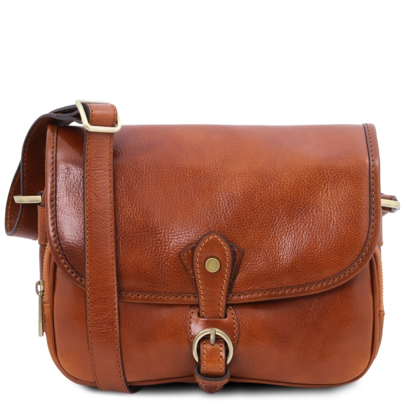 Leder Schultertasche Alessia Honig Leder Schultertasche Alessia Honig