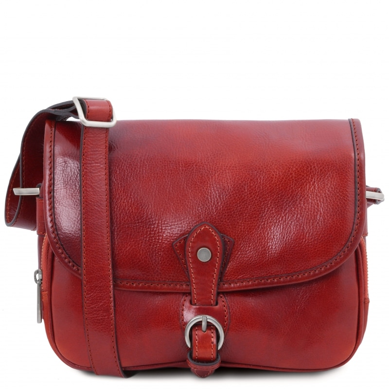 Leder Schultertasche Alessia Rot Leder Schultertasche Alessia Rot
