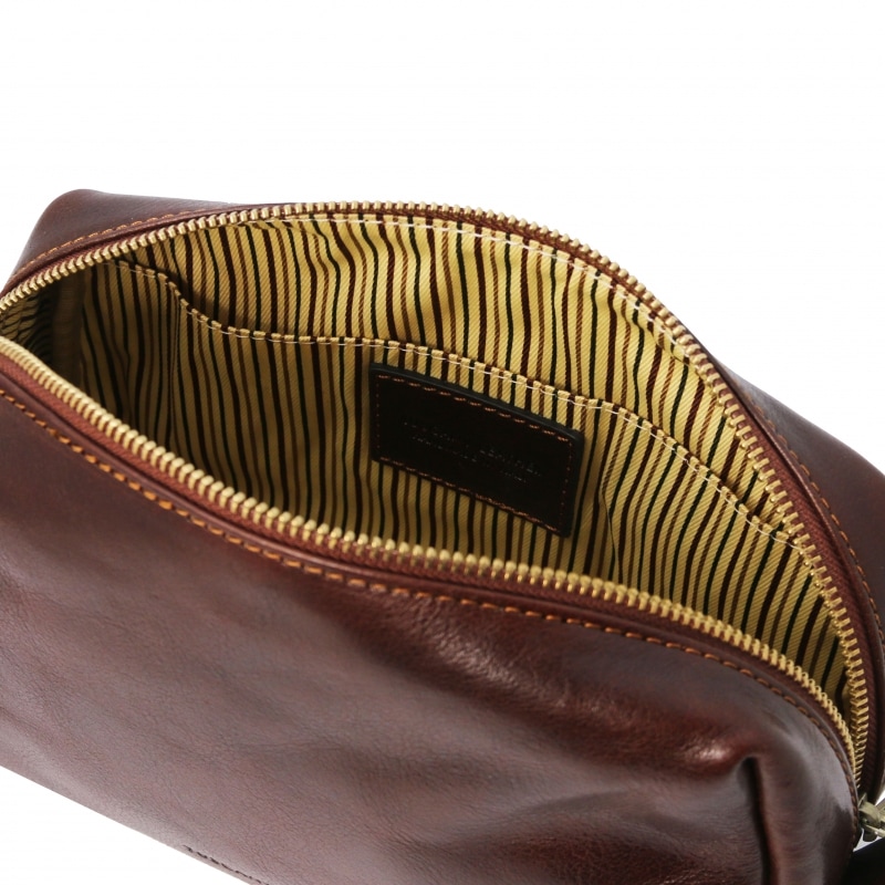 Leder Kulturtasche Owen Interieur Leder Kulturtasche Owen Interieur