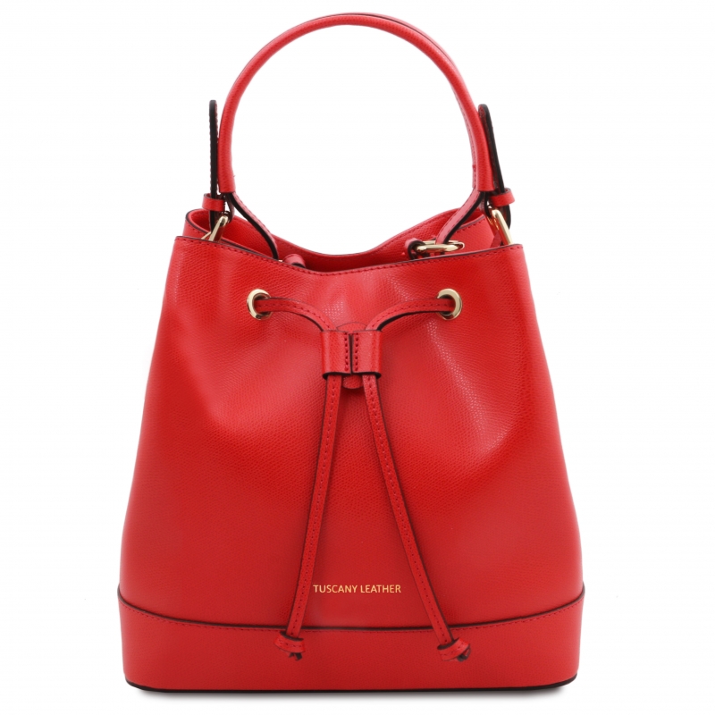 Leder-Beuteltasche Minerva rot Leder-Beuteltasche Minerva rot