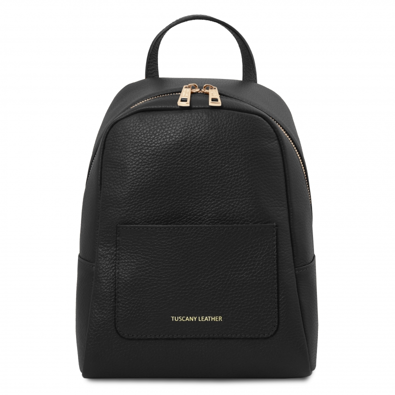 TL Bag kleiner Leder-Rucksack schwarz TL Bag kleiner Leder-Rucksack schwarz