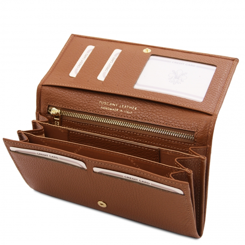 Leder-Geldbörse Nefti cognac Leder-Geldbörse Nefti cognac