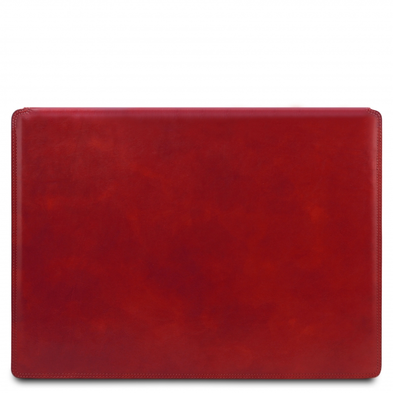 Schreibtischunterlage aus Leder aufklappbar rot Schreibtischunterlage aus Leder aufklappbar rot