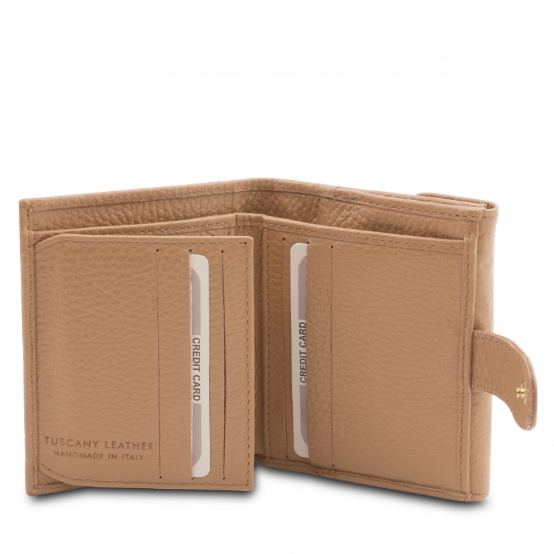 Leder-Geldbörse Calliope champagner Leder-Geldbörse Calliope champagner