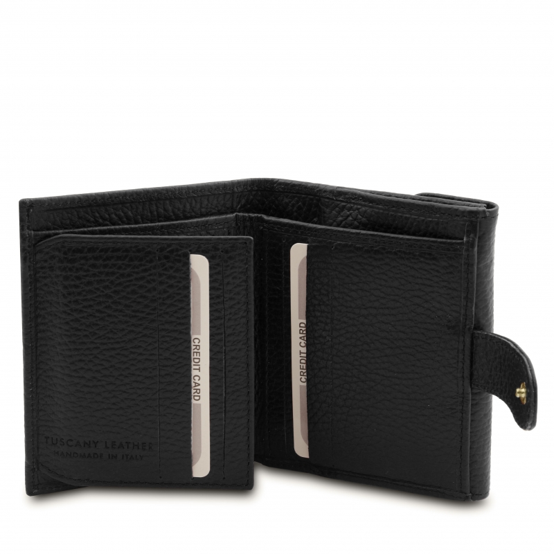 Leder-Geldbörse Calliope schwarz Leder-Geldbörse Calliope schwarz