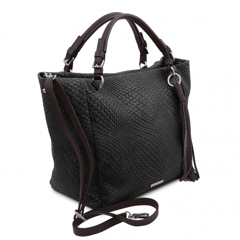 Tuscany Leather Leder-Shopper seitenansicht Tuscany Leather Leder-Shopper seitenansicht