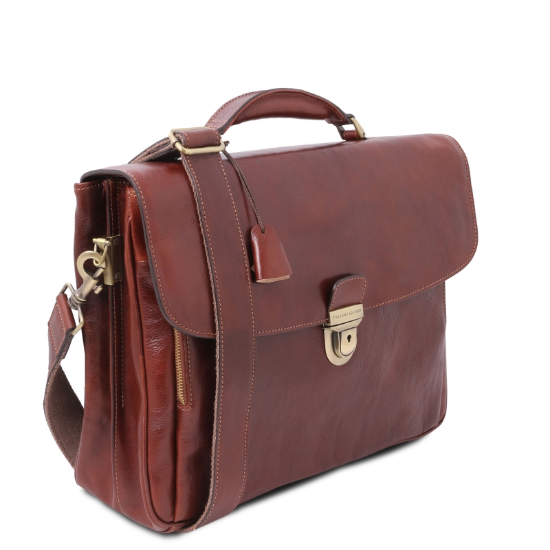Multifach Laptop-Aktentasche Alessandria seitenansicht Multifach Laptop-Aktentasche Alessandria seitenansicht