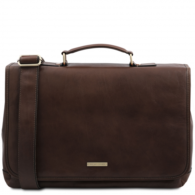 Multifach Leder-Aktentasche Mantova dunkelbraun Multifach Leder-Aktentasche Mantova dunkelbraun
