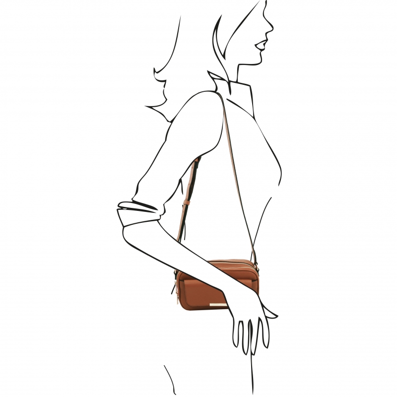 Camara-Bag Leder cognac outfit Camara-Bag Leder cognac outfit