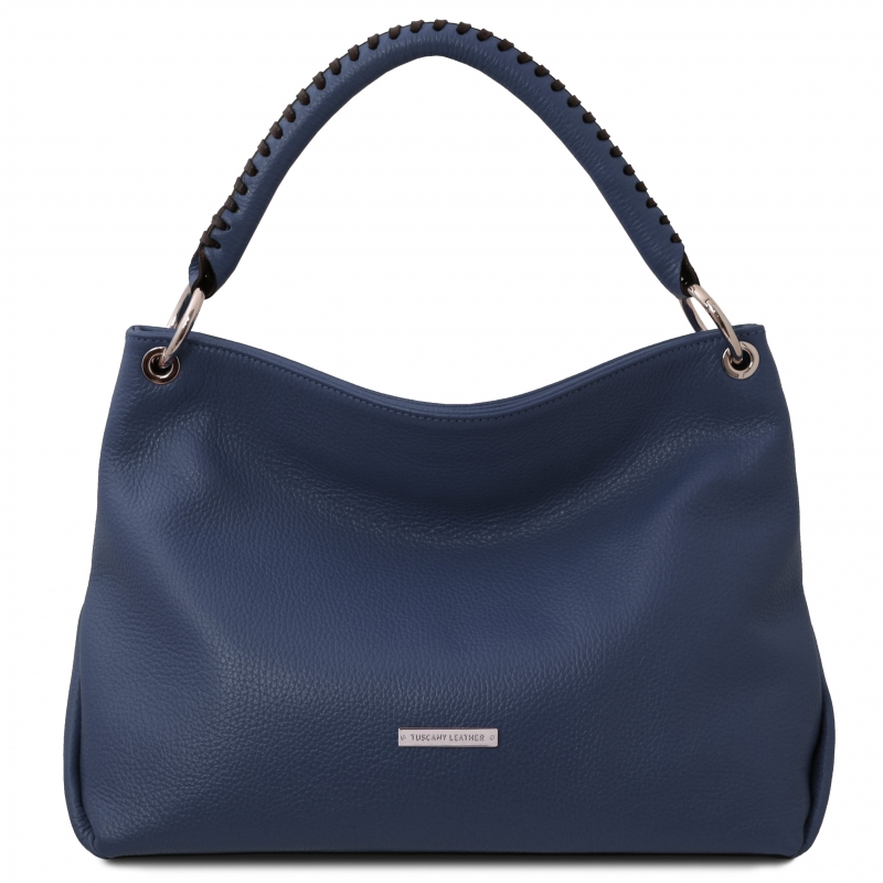 TL Bags Leder-Handtasche blau TL Bags Leder-Handtasche blau
