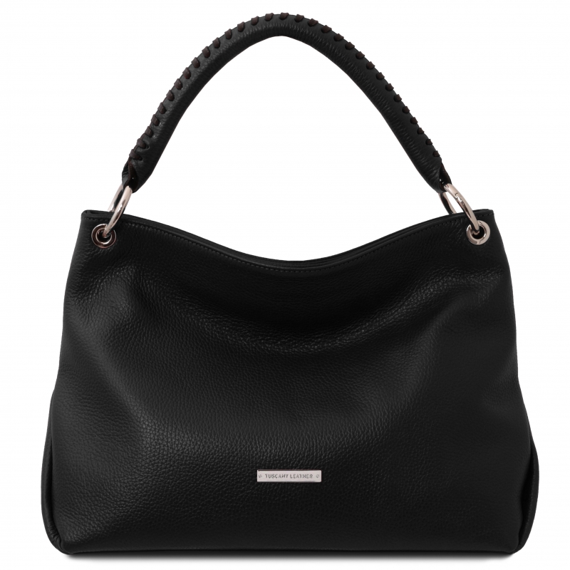 TL Bags Leder-Handtasche schwarz TL Bags Leder-Handtasche schwarz