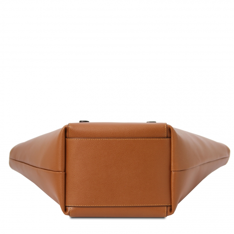 TL Bag Shopper Palmellato-Leder Cognac Boden TL Bag Shopper Palmellato-Leder Cognac Boden