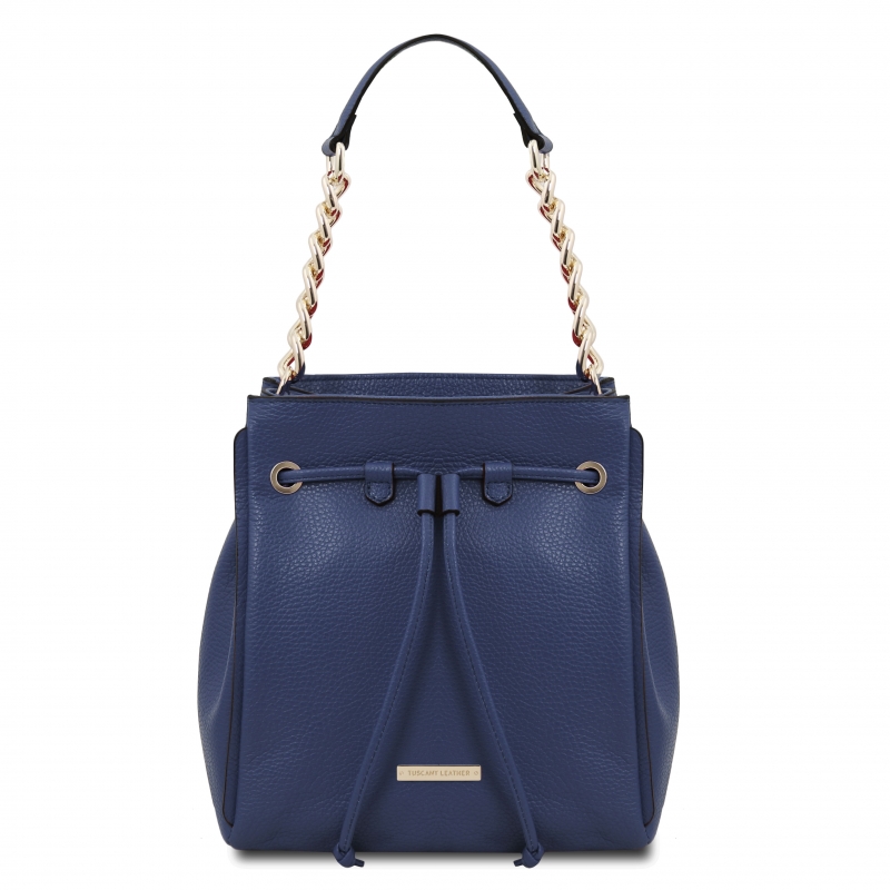 TL Bag Beuteltasche mit Schulterkette blau TL Bag Beuteltasche mit Schulterkette blau