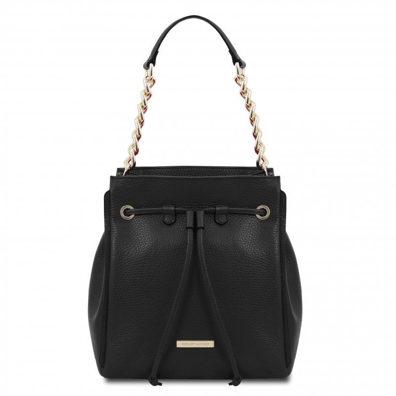 TL Bag Beuteltasche mit Schulterkette schwarz TL Bag Beuteltasche mit Schulterkette schwarz