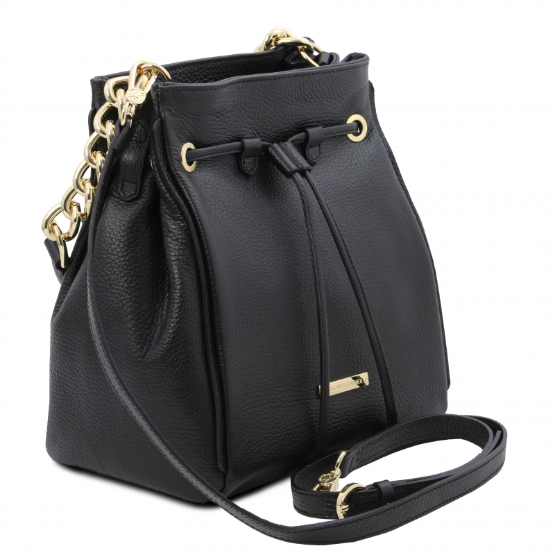 TL Bag Beuteltasche mit Schulterkette schwarz TL Bag Beuteltasche mit Schulterkette schwarz