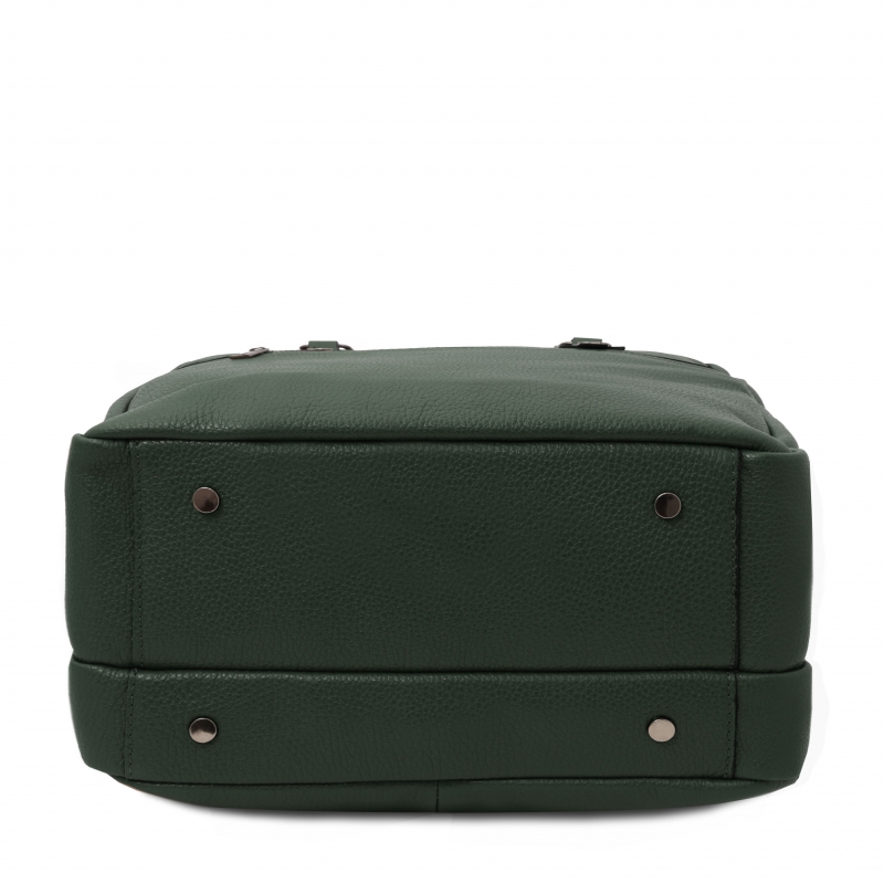 Leder-Rucksack TL Bags Grün Boden Leder-Rucksack TL Bags Grün Boden