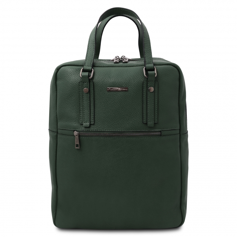 Leder-Rucksack TL Bags Grün Leder-Rucksack TL Bags Grün